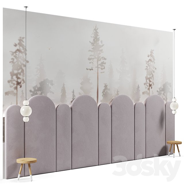 Headboard in children's room 03