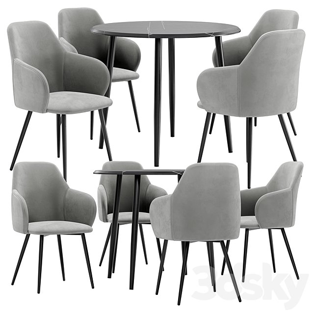 Madrid dining chair and Abilene table