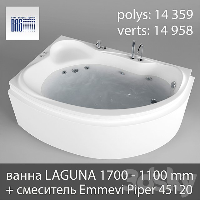 LAGUNA 1700 - 1100 (BAS) mm + Piper 45120 (Emmevi)