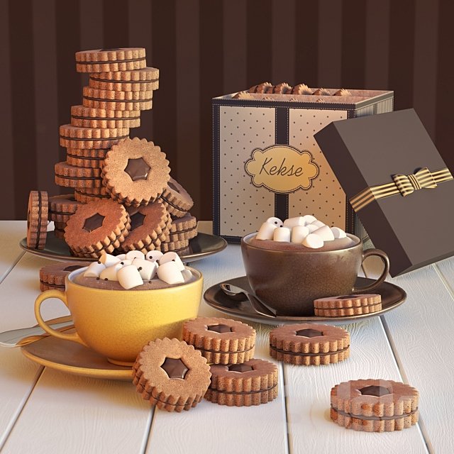 Cocoa and cookies