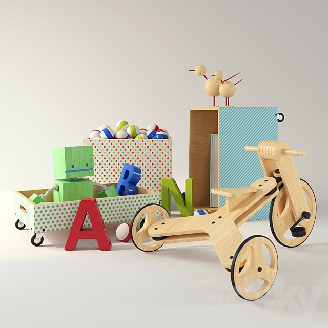 Set of children's toys