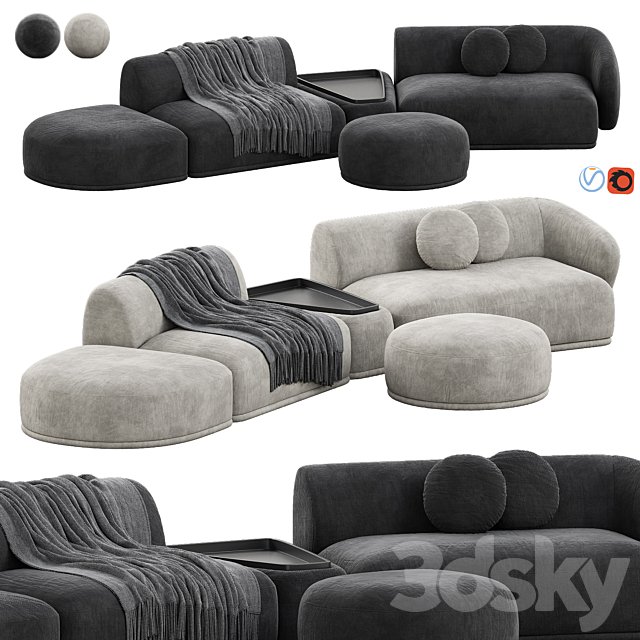 Rene Sofa by Meridiani Set 5