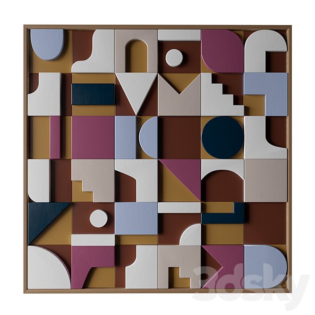 OLKA Mosaic #5 - Sculptural Wall Art
