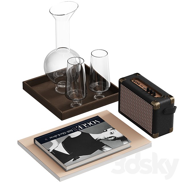 Decorative set in retro style