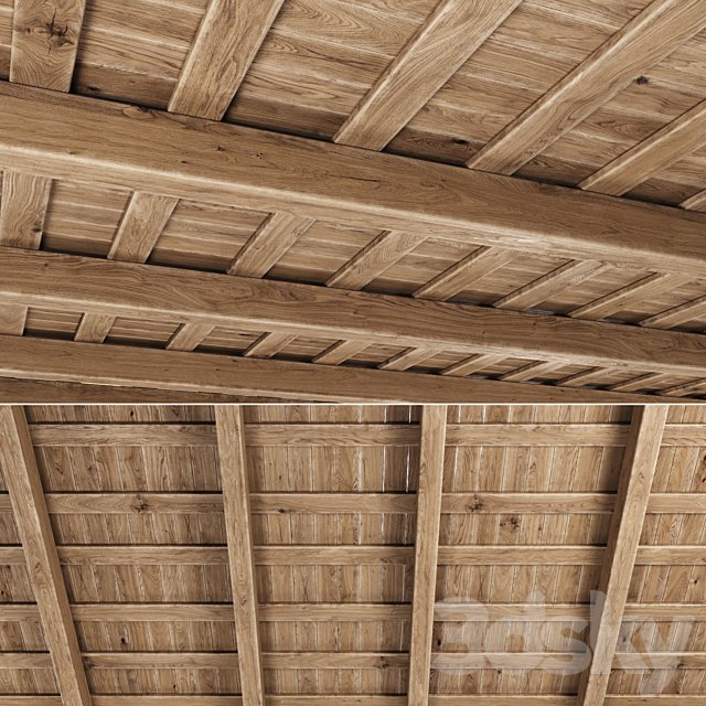 Wooden Ceiling V5 / Straight wooden ceiling