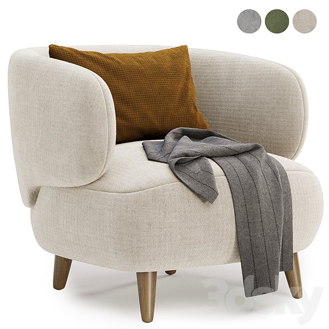 luisa fleece armchair