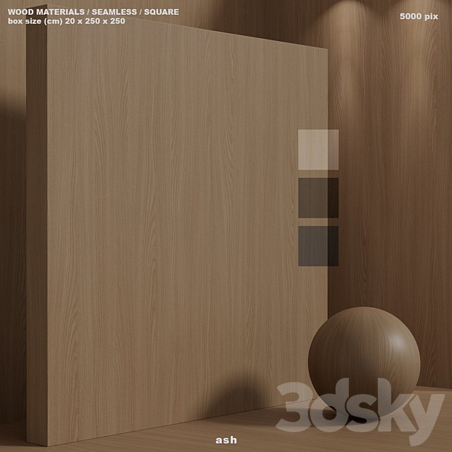 Material wood (seamless) ash - set 150