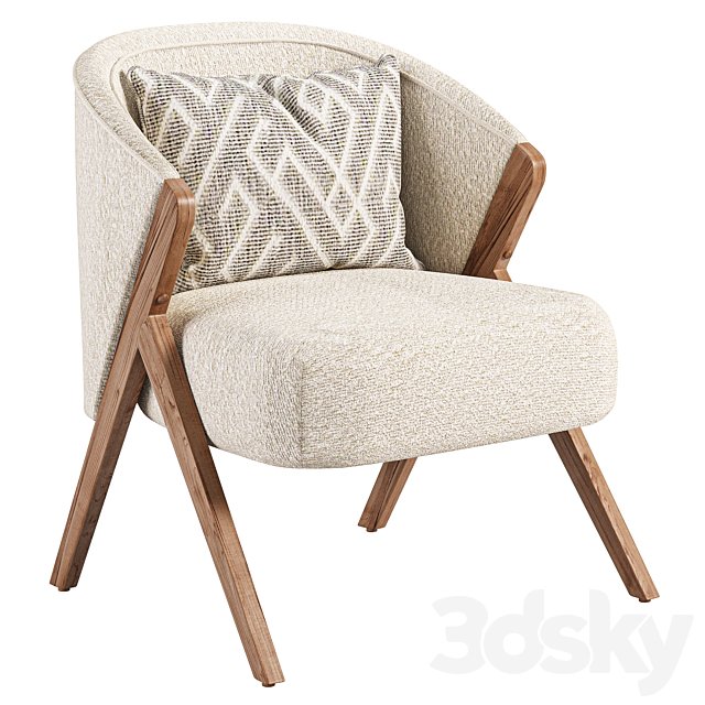 ZARA HOME UPHOLSTERED BOUCLÉ ARMCHAIR