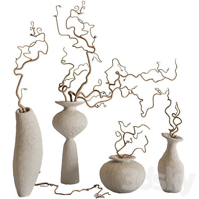 Branches and vases set