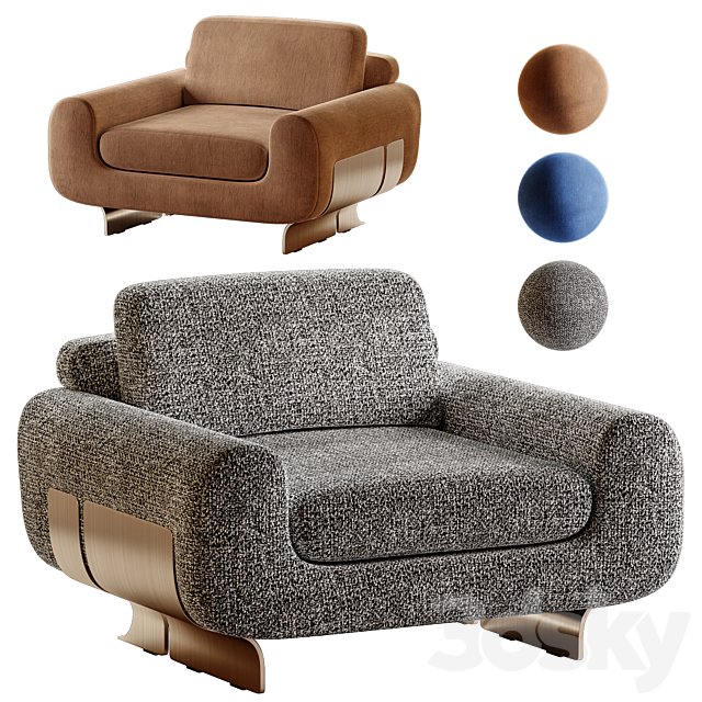 Fendi Gran plie armchair