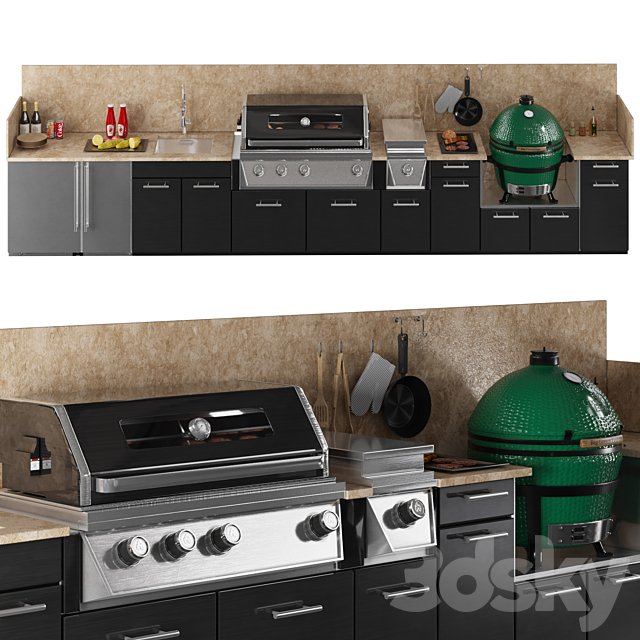 TREX outdoor kitchen