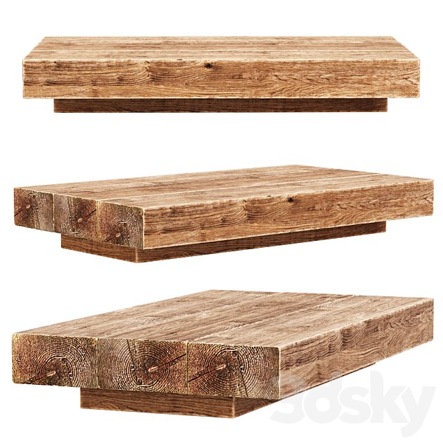 Jack Wooden Coffee Table / Wooden living table