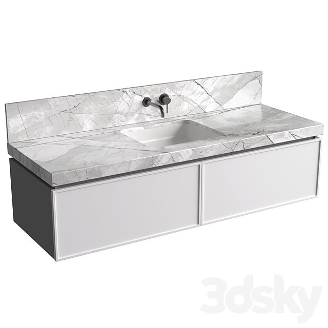 Bathroom Cabinets with washbasins in modern style. Bathroom furniture.Bathroom Sink Cabinets
