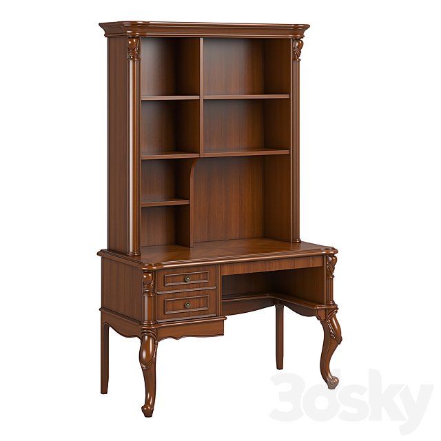 2670400 230 1 Carpenter Children Small desk with bookcase 1200x600x1970