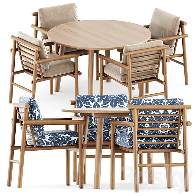 Ayana chair by Bebitalia and Taro Table by Fredericia