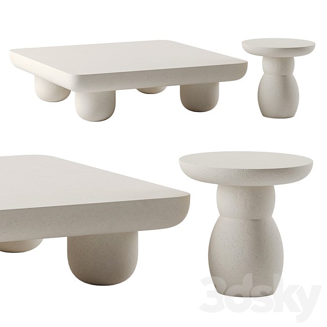 Clouded Coffee Tables by Lulu and Georgia