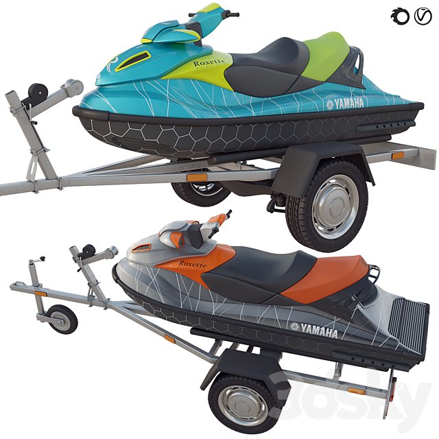 YAMAHA jet ski and trailer