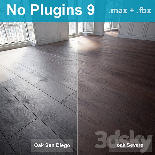 Parquet 9 (2 species, without the use of plug-ins)