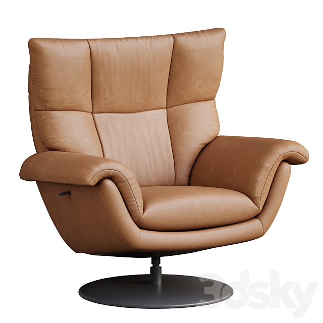 Deacon Leather Swivel Recliner armchair