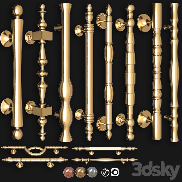 Collection of door knobs and handle-set 017