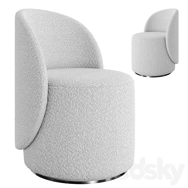 Round swivel chair NORDIC