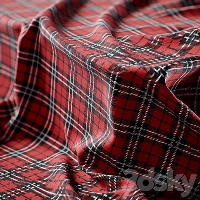 5 Tartan Fabric Texture 2k-vol1-seamless-PBR + SBSAR
