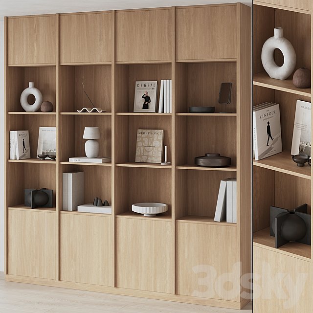Big Bookcase with Modern Decor