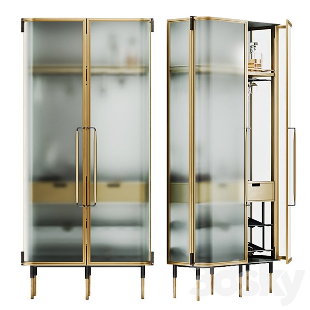 Wine cabinet/showcase. New Format, Plano