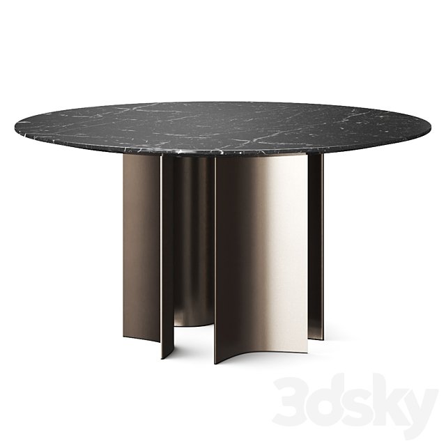 Lema Gullwing Round Dining Table