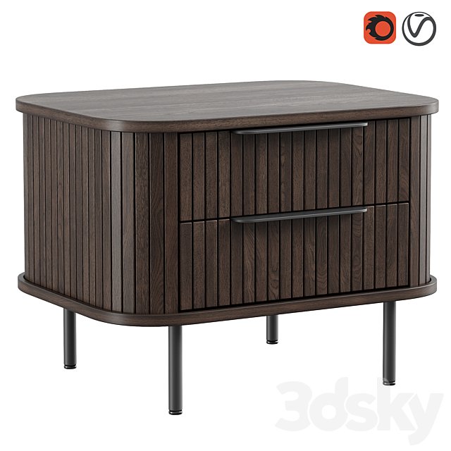 Glide bedside table by Dantone Home