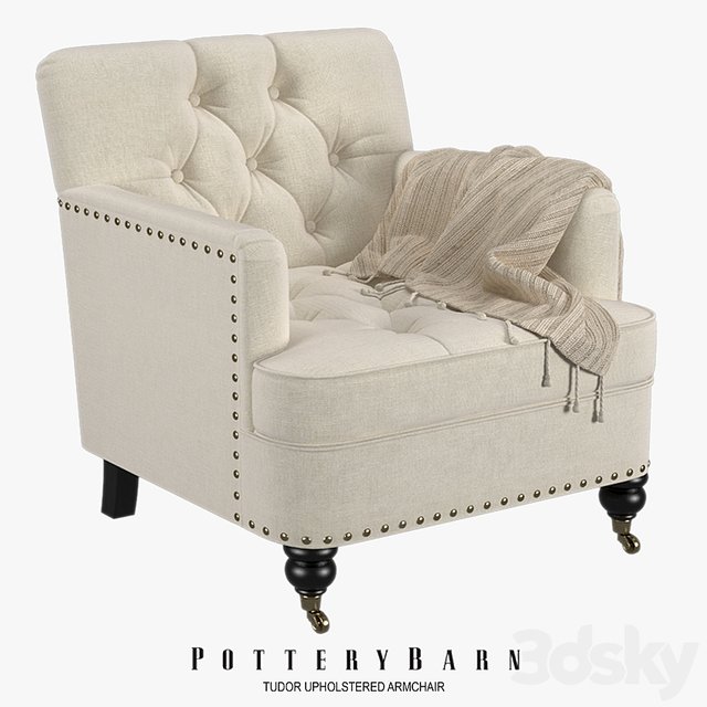 Pottery Barn - Tudor Upholstered Armchair