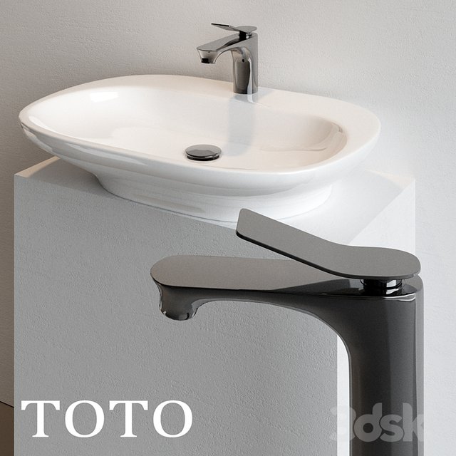 Washbasin TOTO (corona + vray)