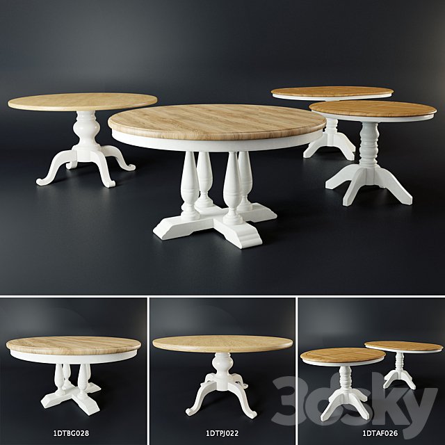 A set of three dining tables FullHouse v.2