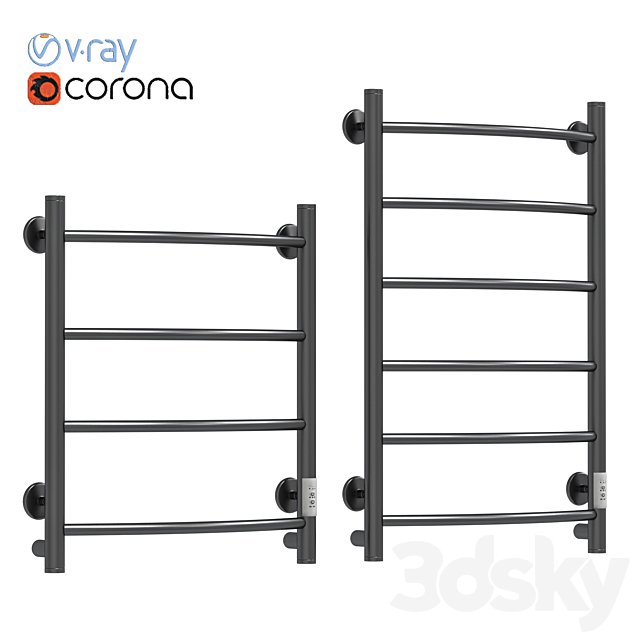 Electric towel warmer EWRIKA Safo PR1 80x50, black