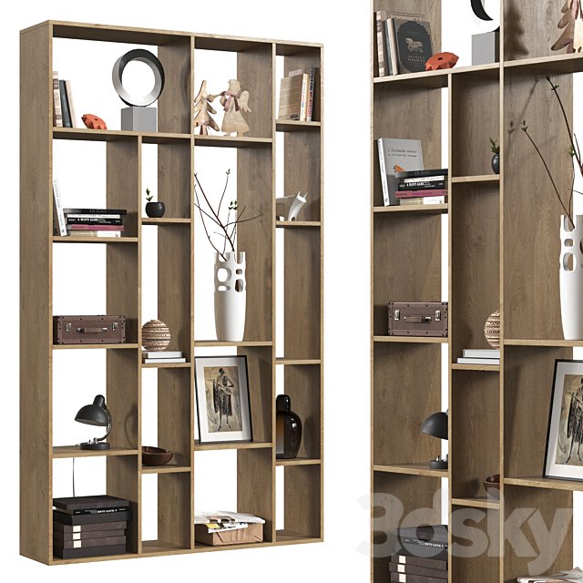 Rack with decor