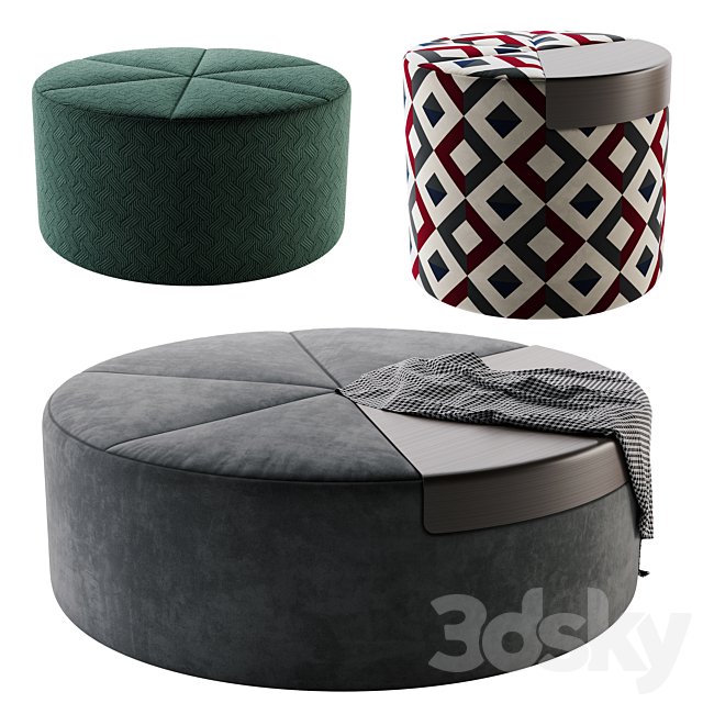 Flou Moon Pouf