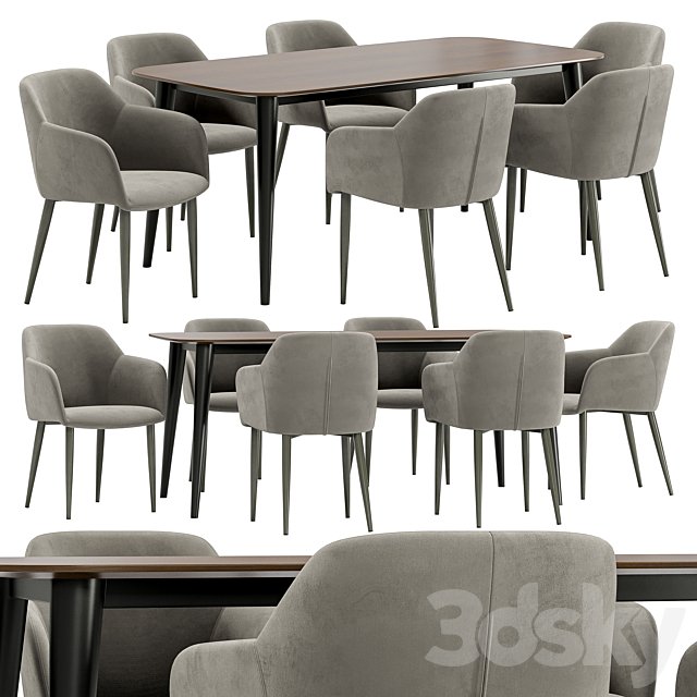 Cecilia dining chair and Sevilla table