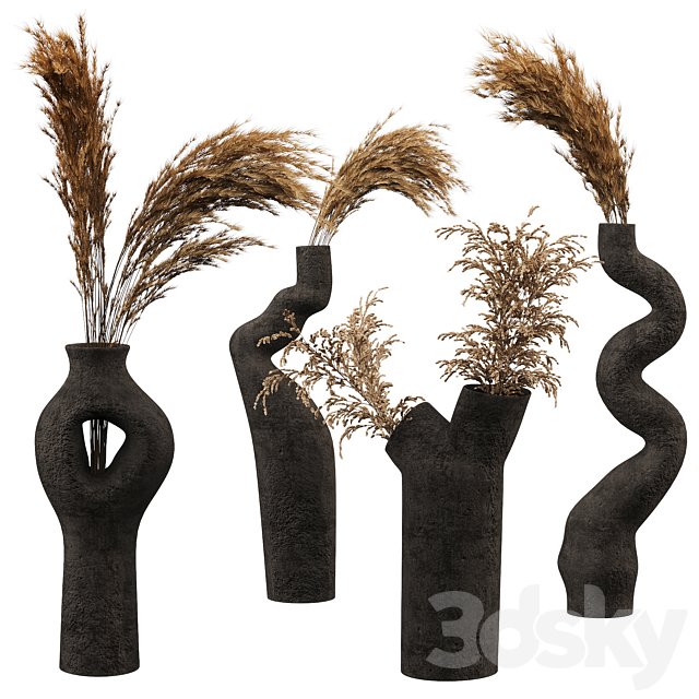 Decorative set with Pampas Bouquet