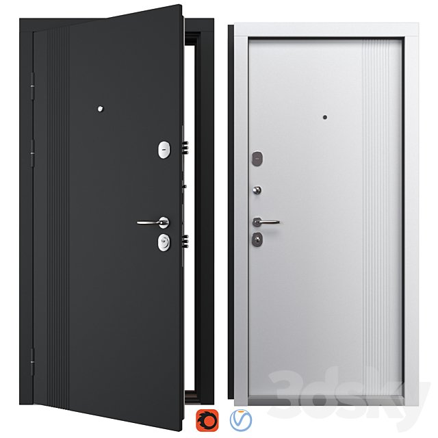 Entrance metal door Status (Bulat)