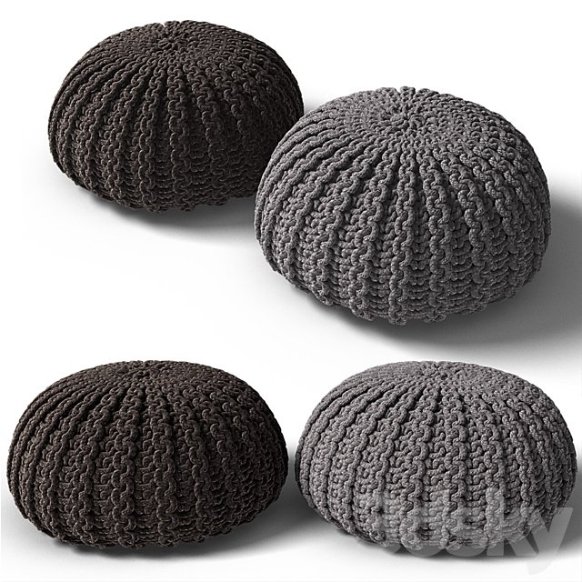 Knitted poof 2