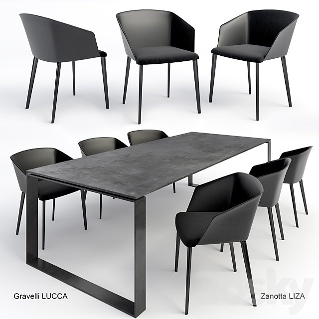Gravelli table + Zanotta chair