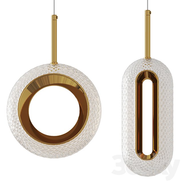 Litfad - Geometric Lightin Gold Pendant