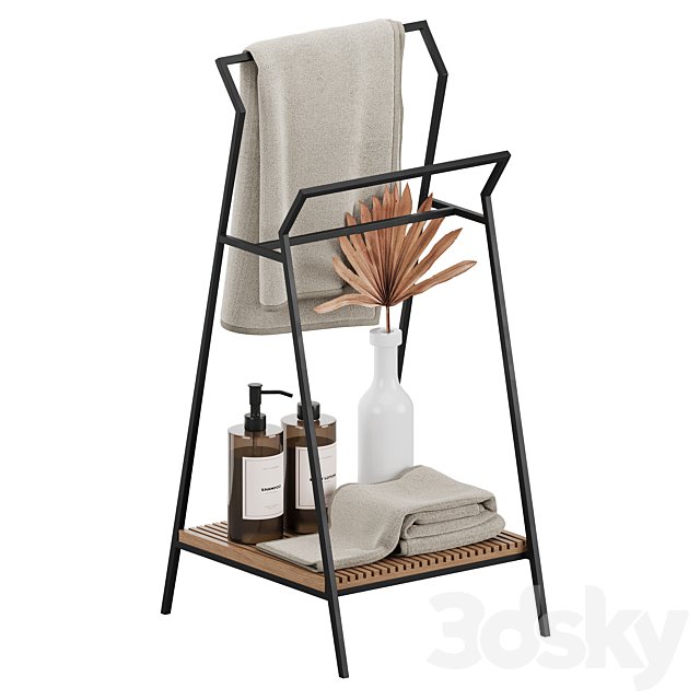 Taciana solid teak towel rail