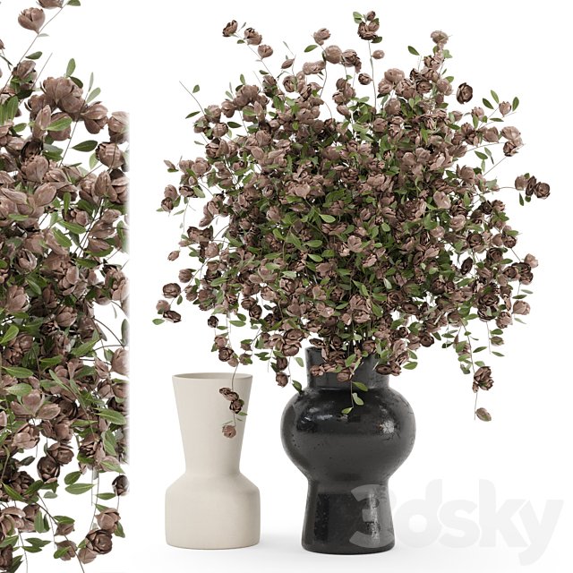 Plants Bouquet Collection In Concrete Pots - Set 1449