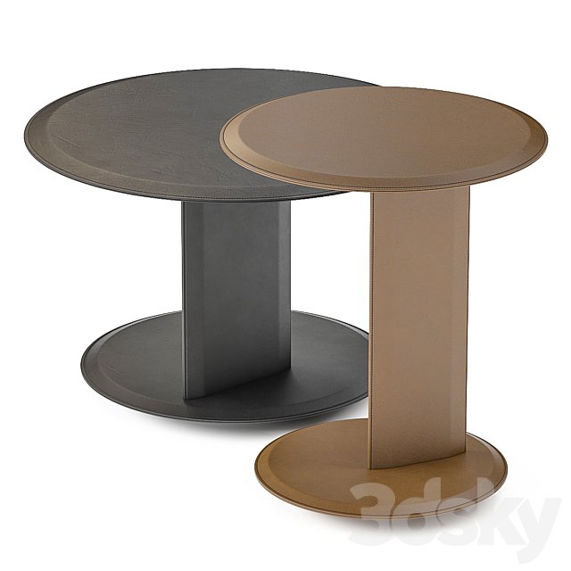 Mush Round Coffee tables (Leather)