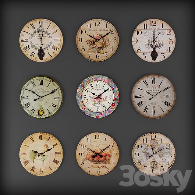 Collection of wall clocks 6
