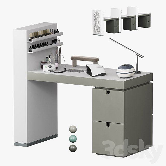 Gamma & Bross Gloss Manicure table Color