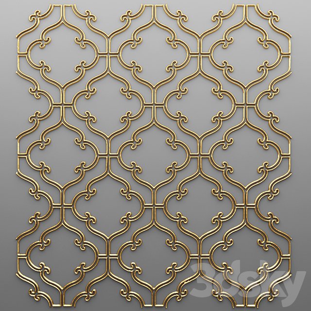 The panel, grille. Stucco, luxury, gold decor, carving, molding, stucco, ceiling, classical