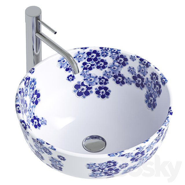 Washbasin Rea Fiori REA-U6520