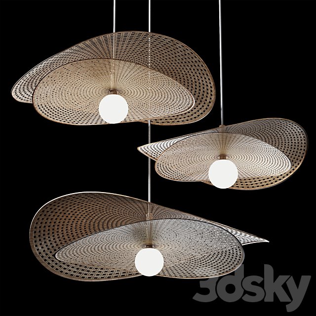 Rattan pendant Light 10